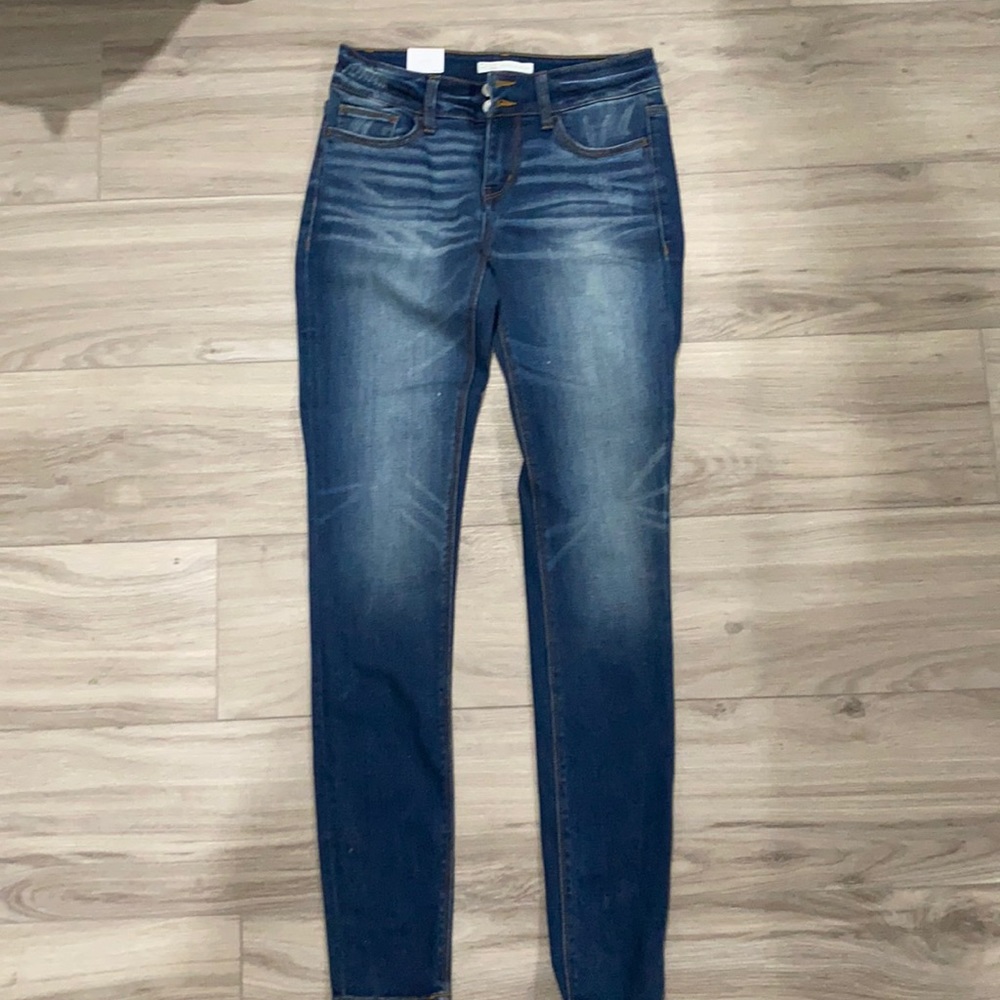 Refined by day trip mid-rise skinny jeans